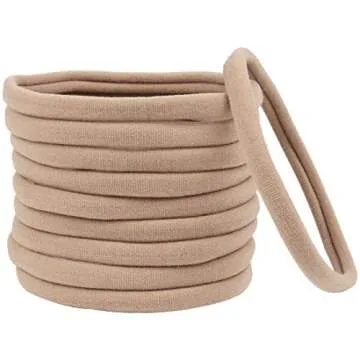 Soft Elastic Nylon Baby Headbands - 40 Pack for DIY