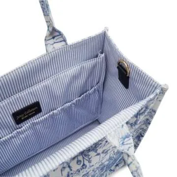 Tote bag (M) for Women, Aesthetic Floral Lightweight Cotton Canvas Shopping Laptop Work Overnight Travel Weekender Yoga