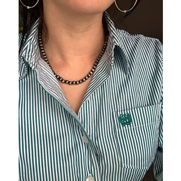 Navajo Pearl Necklace - Handmade Boho Style