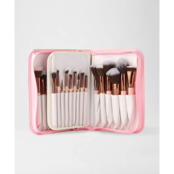 LUXIE 30 Piece Rose Gold Brush Set for Flawless Makeup