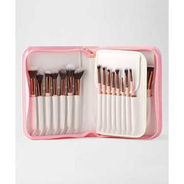 LUXIE 30 Piece Rose Gold Brush Set for Flawless Makeup