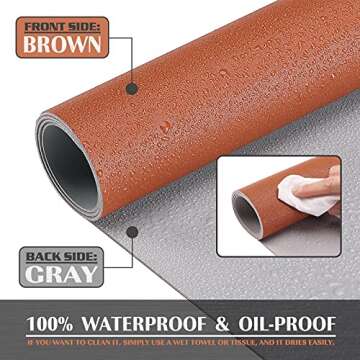 K KNODEL Leather Desk Mat - Stylish Office Protector