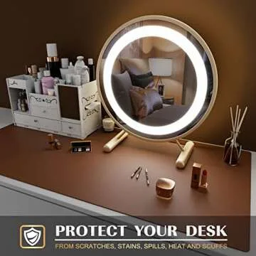 K KNODEL Leather Desk Mat - Stylish Office Protector