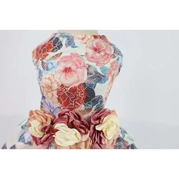 Fitwarm Fancy Flower Dog Dress for Small Dogs