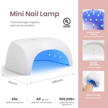 Beetles Gel Nail Polish Kit with Uv Light Base Gel Top Coat, 6 Colors Nude Neutral Gel Polish Starter Kit, Soak off Led Gel Polish Set DIY Manicure Home Nail Essentials Gift for Girls Women