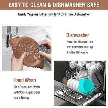 Air Fryer Silicone Liners for Ninja Air Fryer AF101 4QT AF161/AF150 5.5QT, for COSORI/Gourmia/PowerXL/InstantPot/Fabuletta/Philips Air Fryer 4QT, and Most 3 to 5 QT Airfryer, Better than Paper Liners