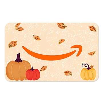 Amazon eGift Card Fall Pumpkins Animated - Perfect Gift Choice