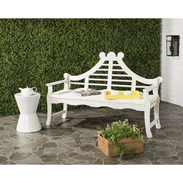 SAFAVIEH PAT6741A Outdoor Collection Azusa Bench