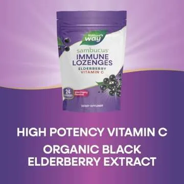 Nature's Way Sambucus Immune Lozenges - High Potency C