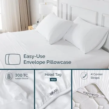 GOKOTTA King Size Bed Sheets - Soft & Cooling 6 Piece Set