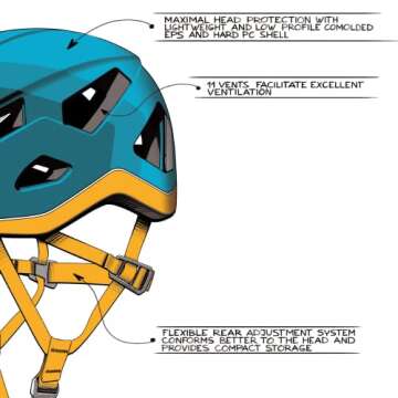 Singing Rock Penta Lightweight Climbing Helmet in Blue