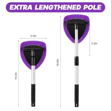 Potchen 8 Pcs Car Windshield Cleaner Kit with Spray Bottle