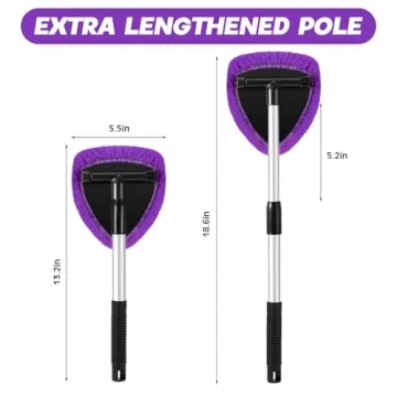 Potchen 8 Pcs Car Windshield Cleaner Kit with Spray Bottle