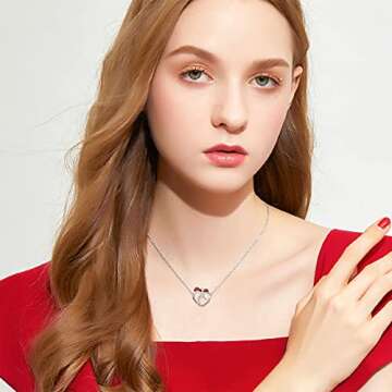 PEIMKO Ladybug Gifts 925 Sterling Silver Ladybug Pendant Tree of Life Mushroom Necklace for Women, Ladybug Jewelry Birthday Gifts for Women