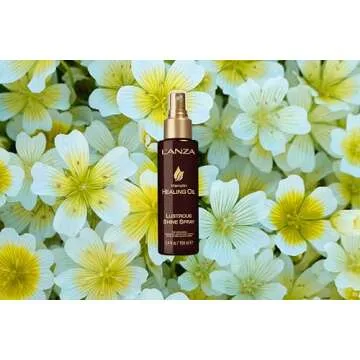 L'ANZA Keratin Healing Oil Lustrous Shine Spray - Heat Protectant Spray for Hair - Tames Frizz, Eliminates Flyaways, and Adds a Sparkling Finish and Silky Feel (3.4 Fl Oz)