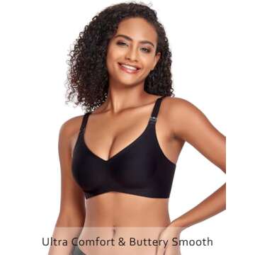 Vinfact Smooth Nursing Bras for Breastfeeding Seamless Maternity Bras for Pregnancy Wireless Bralett...