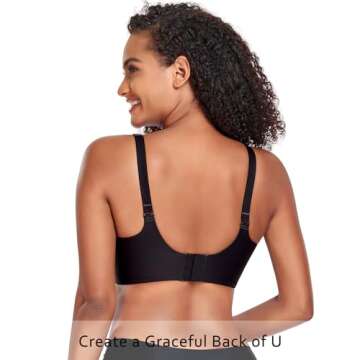 Vinfact Smooth Nursing Bras for Breastfeeding Seamless Maternity Bras for Pregnancy Wireless Bralette with Extra Bra Extender - Large, Black