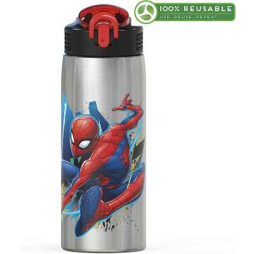 Spider-Man Stainless Steel Water Bottle, 27oz
