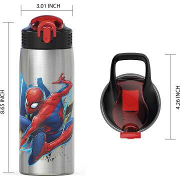 Spider-Man Stainless Steel Water Bottle, 27oz