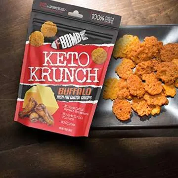 FBOMB Cheese Crisps - 6 Pack of Delicious Keto Snack