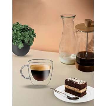 Red Rocks Double Wall Insulated Espresso Cups Set