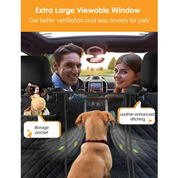 NZONPET Waterproof Dog Car Seat Cover for All Vehicles