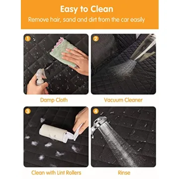 NZONPET Waterproof Dog Car Seat Cover for All Vehicles