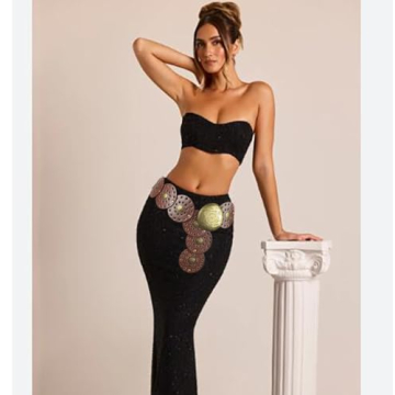 Stylish Buywis Wide Disc Boho Belt for Women 115CM