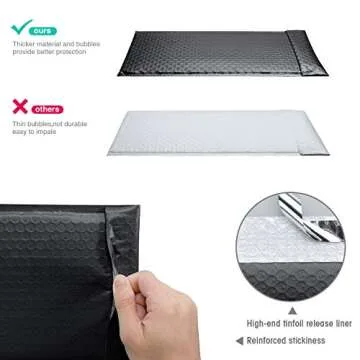 GSSUSA Bubble Mailers 6x10" for Secure Shipping Solutions