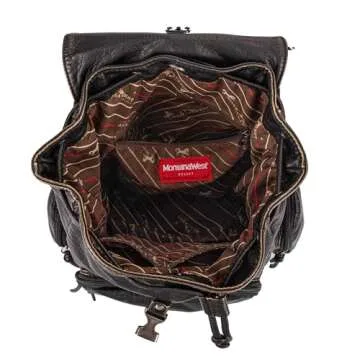 Montana West Backpack Purse for Women Trendy Satchel Backpack Washed Leather Drawstring Daypack for Casual Travel