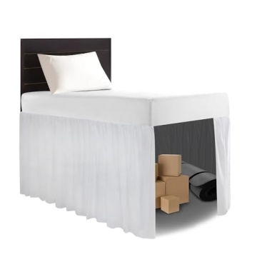 Stylish Dorm Bed Skirt Twin XL - Easy Care Microfiber