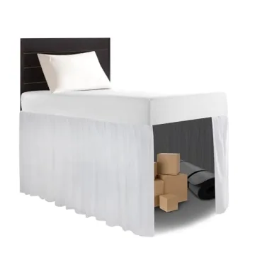 Stylish Dorm Bed Skirt Twin XL - Easy Care Microfiber