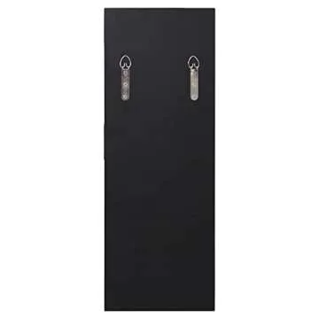 Howard Elliott Emerson Modern Decorative Hanging Wall Mirror with Shelf and Glass Candleholder, Beautiful Elegant Home Décor Mirrors, 24 x 9 Inches