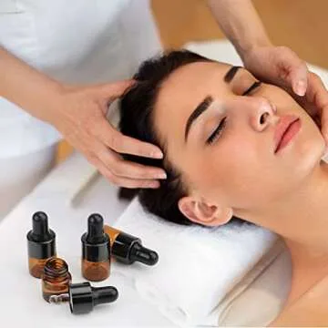 Mini Amber Glass Dropper Bottles for Essential Oils