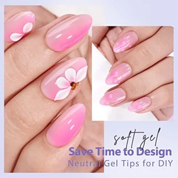 BTArtbox XCOATTIPS Natural Nail Tips Soft Gel Press Ons