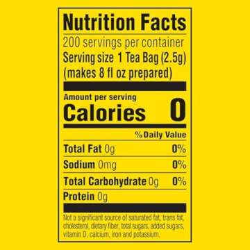 Lipton Black Tea Bags, Hot or Iced, Black tea with Caffeine, 400 Total Bags (200ct - Pack of 2)