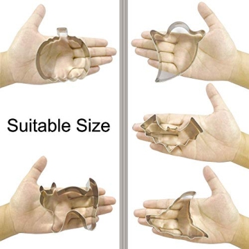 Bonropin Halloween Cookie Cutters Set for Fun Baking