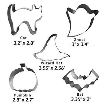 Bonropin Halloween Cookie Cutters Set for Fun Baking