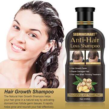 Ginger Hair Care Shampoo for Faster Hair Growth