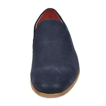 Bruno Marc Men's Brown Fashion Casual Slip-On Dress Loafer Constiano-8 Navy Size 6.5 M US