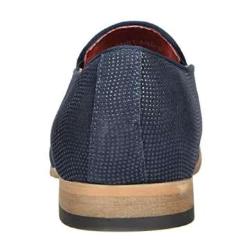 Bruno Marc Men's Brown Fashion Casual Slip-On Dress Loafer Constiano-8 Navy Size 6.5 M US