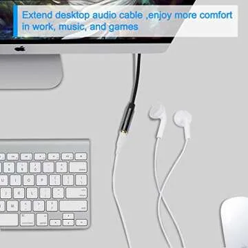 Premium CableCreation 3.5mm Aux Extension Cables for Home Audio