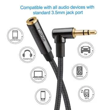 Premium CableCreation 3.5mm Aux Extension Cables for Home Audio