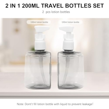 Skycase Travel Bottles Leak Proof TSA Approved Toiletries
