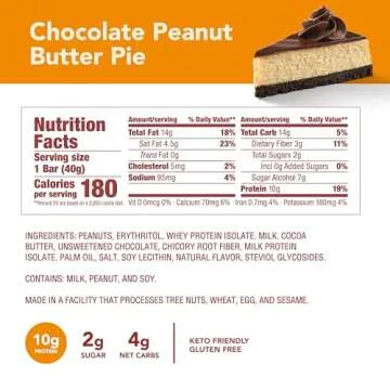 Think! Keto Protein Bars - Healthy Low Carb Snack - Chocolate Peanut Butter