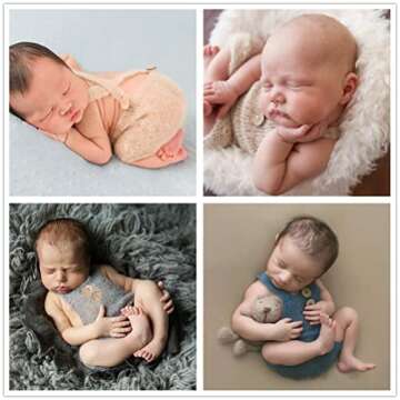 Zeroest Baby Photo Props Soft Knit Mohair Outfits