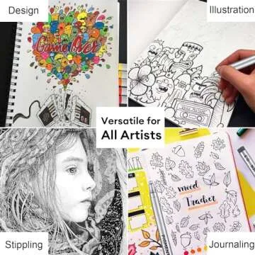 Dyvicl Micro-Pen Fineliners Set for Artists - 9 Pack