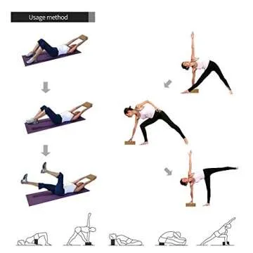 Pagoda Yoga Block Set of 2 Soft Non-Slip Cork