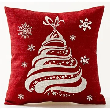 Festive Andreannie Throw Pillow Covers - Christmas Decor