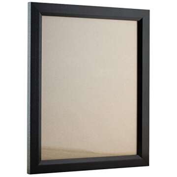 Craig Frames Black Wood Picture Frame 8.5x11 inch